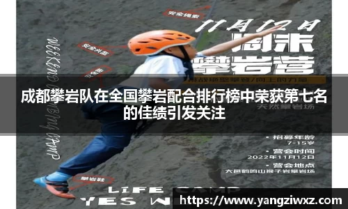 成都攀岩队在全国攀岩配合排行榜中荣获第七名的佳绩引发关注