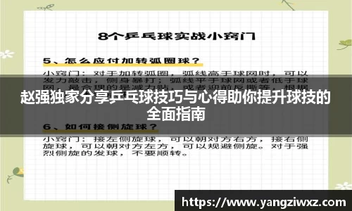 赵强独家分享乒乓球技巧与心得助你提升球技的全面指南
